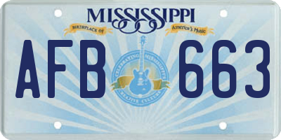 MS license plate AFB663