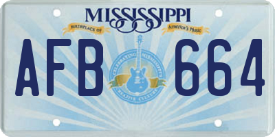 MS license plate AFB664
