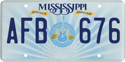 MS license plate AFB676