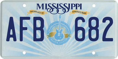 MS license plate AFB682