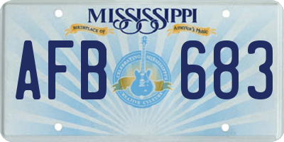 MS license plate AFB683