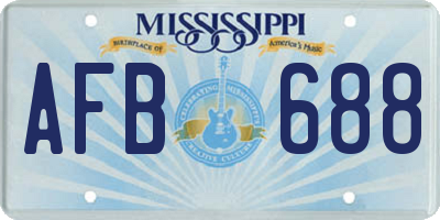 MS license plate AFB688