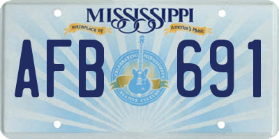 MS license plate AFB691