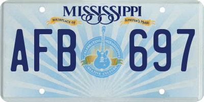 MS license plate AFB697