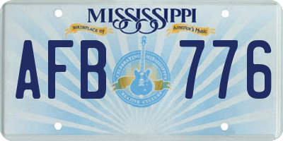 MS license plate AFB776