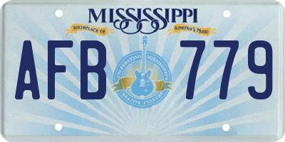 MS license plate AFB779
