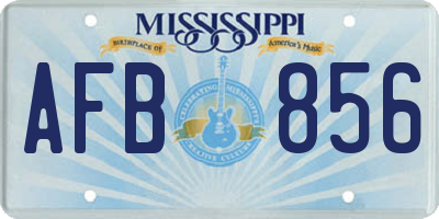 MS license plate AFB856