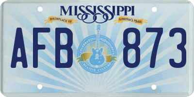 MS license plate AFB873
