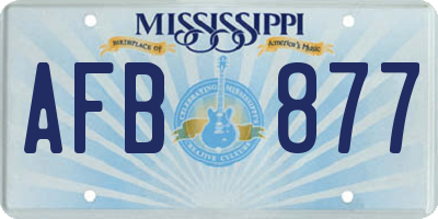 MS license plate AFB877