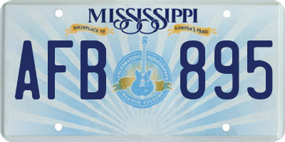 MS license plate AFB895