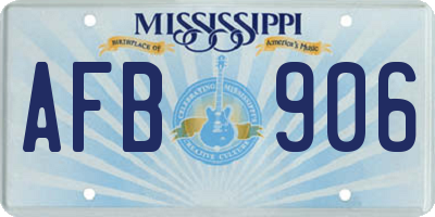 MS license plate AFB906