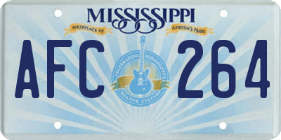 MS license plate AFC264