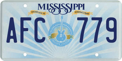 MS license plate AFC779