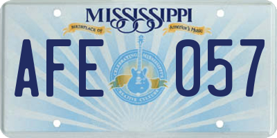 MS license plate AFE057