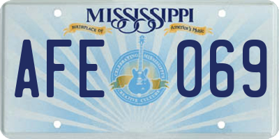 MS license plate AFE069