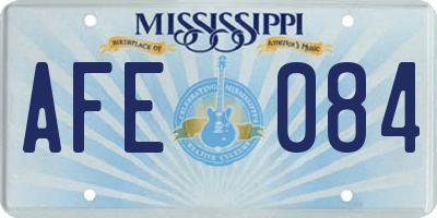 MS license plate AFE084