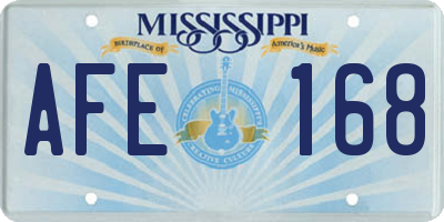 MS license plate AFE168