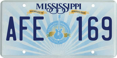 MS license plate AFE169