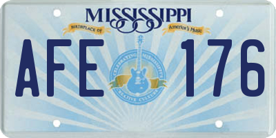 MS license plate AFE176