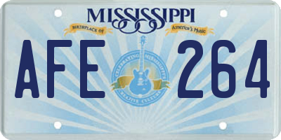 MS license plate AFE264