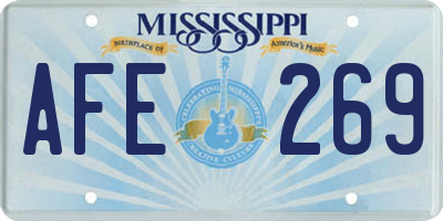 MS license plate AFE269