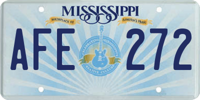 MS license plate AFE272