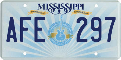 MS license plate AFE297