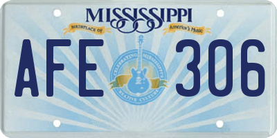 MS license plate AFE306