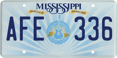 MS license plate AFE336