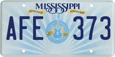 MS license plate AFE373