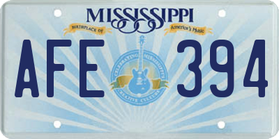 MS license plate AFE394