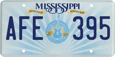 MS license plate AFE395