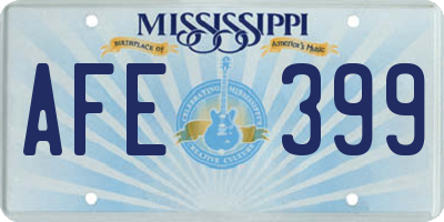 MS license plate AFE399