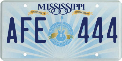 MS license plate AFE444