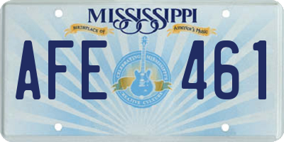 MS license plate AFE461