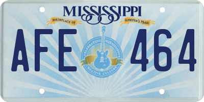 MS license plate AFE464
