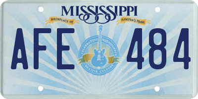 MS license plate AFE484