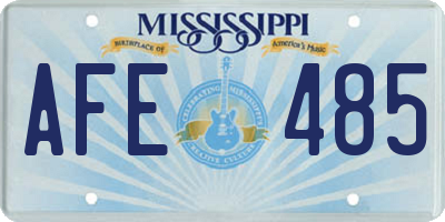 MS license plate AFE485