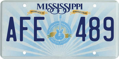 MS license plate AFE489