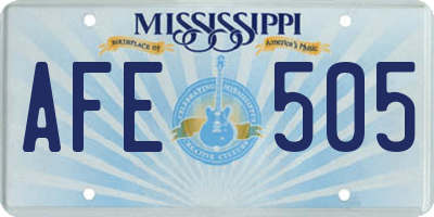 MS license plate AFE505