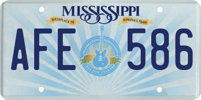 MS license plate AFE586