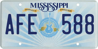MS license plate AFE588
