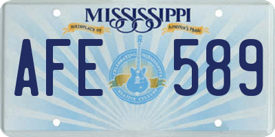 MS license plate AFE589