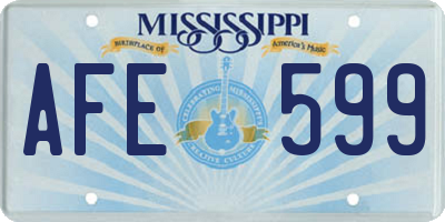 MS license plate AFE599