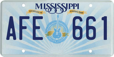 MS license plate AFE661