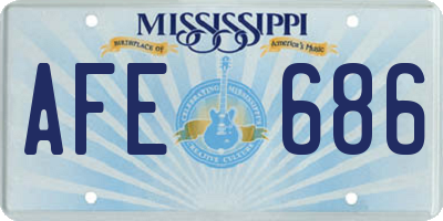 MS license plate AFE686
