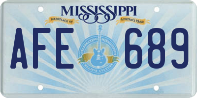 MS license plate AFE689