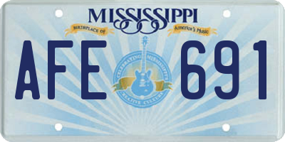 MS license plate AFE691