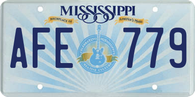 MS license plate AFE779