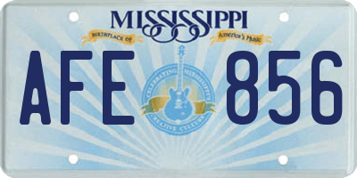 MS license plate AFE856